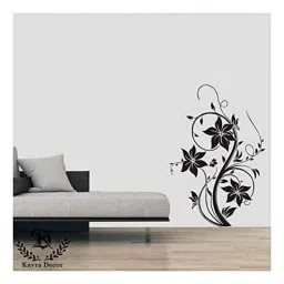 Kayra Decor 16x24 inch PVC Swirl Floral Wall Design Stencil, KHS384-picture-19