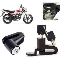 Auto Pearl Steel Black Heavy Duty Anti-Theft Disc Brake Lock for Dream Neo, Lock_342-picture-33