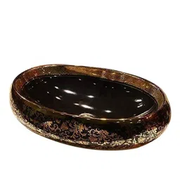 Bassino Art 60x40x15cm Ceramic Black &a; Gold Wash Basin, BTT-1003-F-image-31