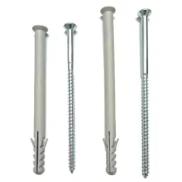 Lovely 10x160mm Nylon Frame Fixing with Screw Wall Plug (Pack of 12) image 2