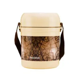 Trueware Office 300ml Brown 3  Stainless Steel Lunch Box Container Set-picture-18