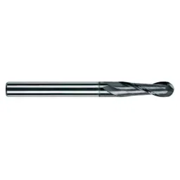 Totem F150 3mm 2 Flute TiAlN Coated Regular Length Ball Nose Solid Carbide End Mill, FBK0500279, Overall Length: 38 mm-picture-40