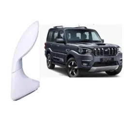 SureStrive ABS White Front Left Side Fender Angle View Bonnet Blind Mirror for Mahindra Scorpio Hybrid Model image 2