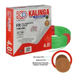 Kalinga Diamond 90m 4.0 Sqmm Green FR PVC Housing Wire-picture-14