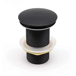 Aquieen 5 inch Brass Matte Black Full Threaded Pop Up Waste Coupling-picture-2