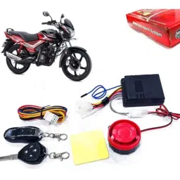 Auto Pearl 12V Black Two-Way Anti Theft Motorcycle Alarm Kit with 2 Pcs Remote for Star City BS6-picture-27