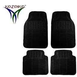 Kozdiko Black Simple Rubber Car Foot Mat Set for Hyundai Santro::Santro Xing, koz_38567 image 2