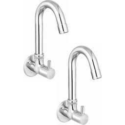 IRIS Dove Brass Chrome Finish Sink Cock (Pack of 2)-picture-8
