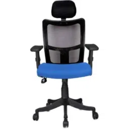 Rajpura Brio High Back Black &a; Blue NB Adjustable Arms Revolving Office Chair, RSE204-Black &a; Blue-picture-45