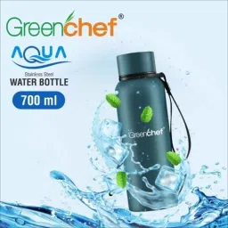 Greenchef Aqua 700ml Stainless Steel Green Hot &a; Cold Water Bottle image 2