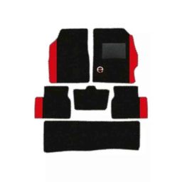 Elegant Duo Black &a; Red Carpet Car Mat Set for Tata Safari 2021 7 Seater Manual-picture-41