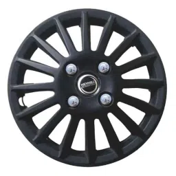 Hotwheelz 4 Pcs 15 inch Black Wheel Cover Set for Maruti Suzuki SX4, HWWC_CAMRY_MATTEBLACK15_SX4 image 2