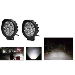 AOW LED Small Round Auxiliary Bike Fog Lamp Light Assembly White (Set of 2) with Switch for Honda Activa i-picture-24