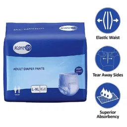 Karein 10Pcs L/XL Adult Diaper Pants, Waist Size: 90-120cm image 2