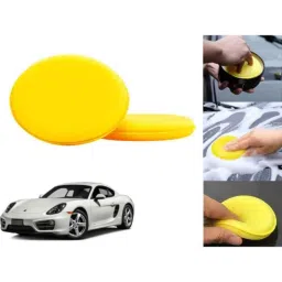 Auto Pearl Polyurethane Beige Washing &a; Waxing Polish Foam Sponge for Porsche Cayman (Pack of 2)-picture-30