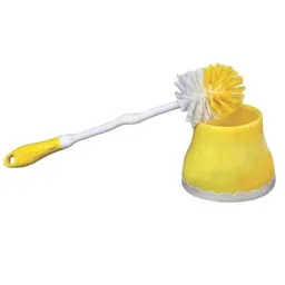 Gebi Richline Yellow Plastic Round Toilet Brush with Container, 476-picture-21