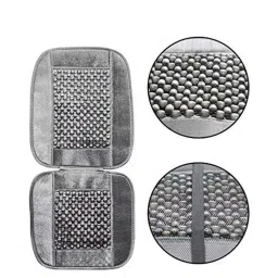 Kozdiko Wooden Bead Seat with Grey Velvet Border for Audi Q7 image 4