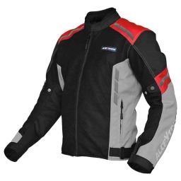 AllExtreme Turbo Polyester Red Bike Riding Jacket, Size: M-picture-15
