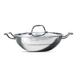 Bergner Argent 5CX 24cm 2.3L Silver Stainless Steel Kadhai with Stainless Steel Lid, BG-31034-MM-picture-28