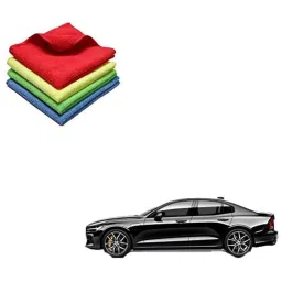Kozdiko 40x40cm 300GSM Microfiber Cleaning Cloth for Volvo S60 (Pack of 4)-picture-22