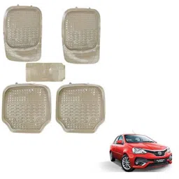 Kozdiko 5 Pcs 4G Beige Rubber &a; PVC Heavy Car Foot Mat Set for Toyota Etios Platinum, koz_80780-picture-12