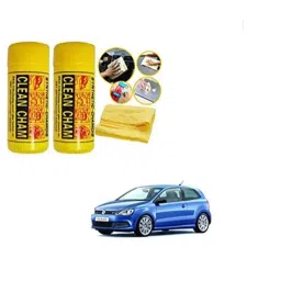 Kozdiko 2 Pcs Microfiber Yellow Dry &a; Wet Car Cleaning Cloth Set for Volkswagen Polo GT-picture-30