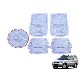 Kozdiko 4 Pcs 6204 PVC &a; Rubber Clear Car Foot Mat Set for Tata Safari-picture-18