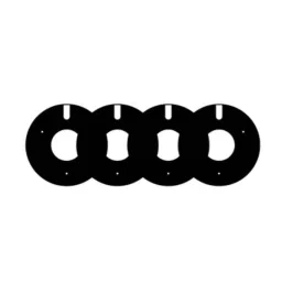 RA Accessories 4 Pcs 17 inch ABS Plastic Black Bike Wheel Cover Set for Bajaj Pulsar NS160, RAAT9Z93-picture-42