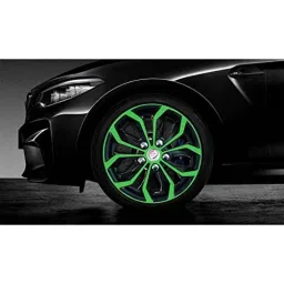 Auto Pearl 4 Pcs 14 inch ABS Green &a; Black Car Wheel Cover Set for Ford Figo Aspire2019 image 3