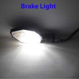 Ramanta Amber &a; White Front &a; Rear LED Indicator Light for Hero Splendor Plus (Pack of 4) image 3