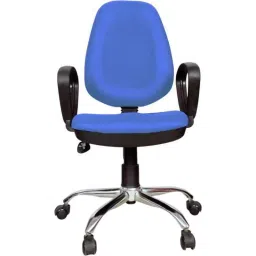 Chair Garage PU Leatherette Black &a; Blue Adjustable Height Office Chair with Back Support, CG130-picture-42