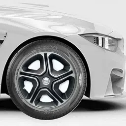 Prigan 4 Pcs 12 inch Polypropylene Grey &a; Silver Press Fitting Car Wheel Cover Set for TATA Nano, PRIGAN-NEXON-GREY/SILVER-12-NANO image 3