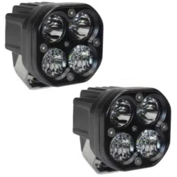 Autolane 2 Pcs 4 LED 40W Super Bright Spot Flood Beam Fog Light Set for Bikes &a; Cars-picture-13