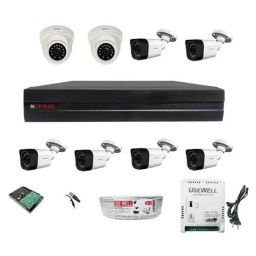CP Plus 1.3MP White &a; Black 6 Bullet &a; 2 Dome Camera with 8 Channel DVR Kit-picture-12