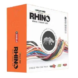 Rhino 10 Sqmm 1 Core Green Copper FRLSH PVC Insulated Industrial Multistrand Cable, Length: 100 m-picture-31