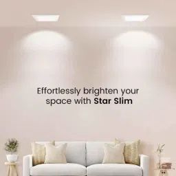 Crompton Star Slim 18W Square Natural White 8 inch LED Panel Light (Pack of 2) image 2
