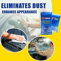 Abro Screen Wash Concentrated Windshield Washer For Crystal-Clear &a; Shiny Screen (Pack of 10) image 4