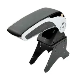 Auto Pearl Plastic &a; Leatherette Black &a; Silver Armrest Console Box for Nissan Manza-picture-34