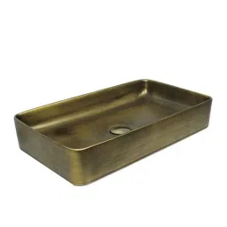 Bassino Art 35x60x11cm Ceramic Brown Matt Finish Square Wash Basin, BTT-1007-F-picture-14