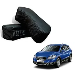 Kozdiko 2 Pcs Memory Foam Black Car Vastra Neck Rest Cushion Set for Maruti Suzuki S Cross, koz_5248-picture-48