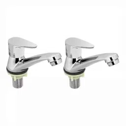 Fastgear Stainless Steel Silver Chrome Finish Pillar Tap, FG1391 (Pack of 2)-picture-16