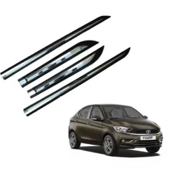 SureStrive 4 Pcs Black &a; Silver Side Door Car Beading Set for Tata Tigor All Model-picture-36