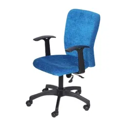 Heikin Fabric Blue Medium Back Ergonomic Office Chair for Work from Home &a; Study, HE-00085-picture-42