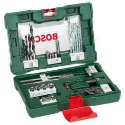Bosch 41 Pcs Silver V-Line Drill &a; Screw Driver Bit Set with Angle Driver, 2607017316 image 2