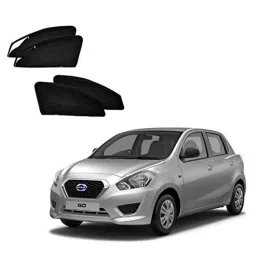 Kozdiko 4 Pcs Polyester Magnetic Zipper Car Sunshade Curtain Set for Datsun Go-picture-26