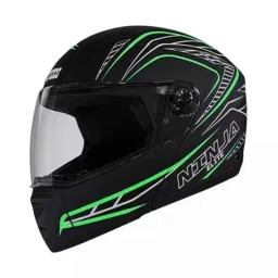 Studds Ninja Elite Super D5 Decor ISI Plastic Matt Black Full Face Flip-Up Helmet, Size: 570 mm-picture-45