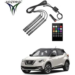 Kozdiko 48 LED 12V RGB Music Controlled Car Interior Atmosphere Light Kit without Sound Active Function &a; Wireless Remote Control for Jaguar Xj-picture-39