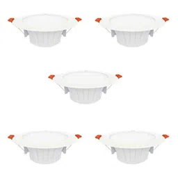 Fybros Silvio Plus 9W Aluminium White Round LED Ceiling Light, FLS5832E (Pack of 5)-picture-36