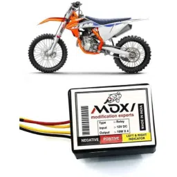 Auto Pearl 12V Black Front &a; Rear Flasher Indicator Light for KTM 450-picture-48