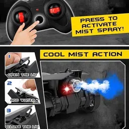 zunbella Remote Control Car with Mist Spray Action Flashing Lights Rechargeable RC image 4